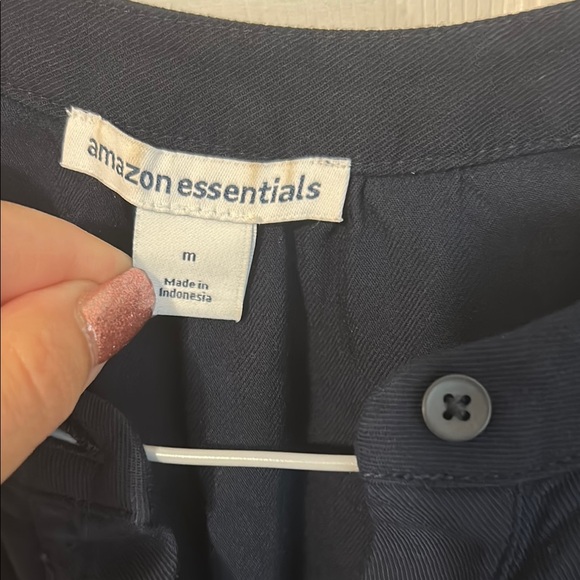 4 for $25!  Elegant Navy Button-Down Dress - Picture 2 of 6